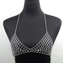 Load image into Gallery viewer, Rhinestone Chain Bra - Crystall's Sirens