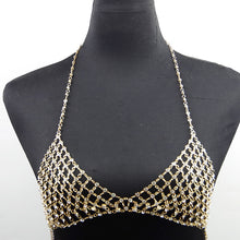 Load image into Gallery viewer, Rhinestone Chain Bra - Crystall's Sirens