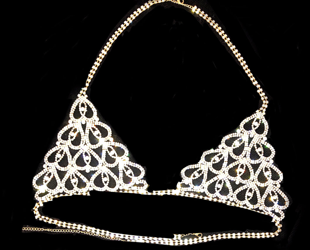 Hearts Chain Bra - Crystall's Sirens