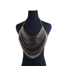 Load image into Gallery viewer, Rhinestone Multi-Layered Halter Top - Crystall&#39;s Sirens