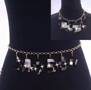 Personalized Crystal Waist Chain - Crystall's Sirens