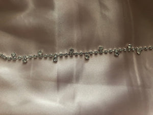 Rhinestone Droplet Anklet - Crystall's Sirens