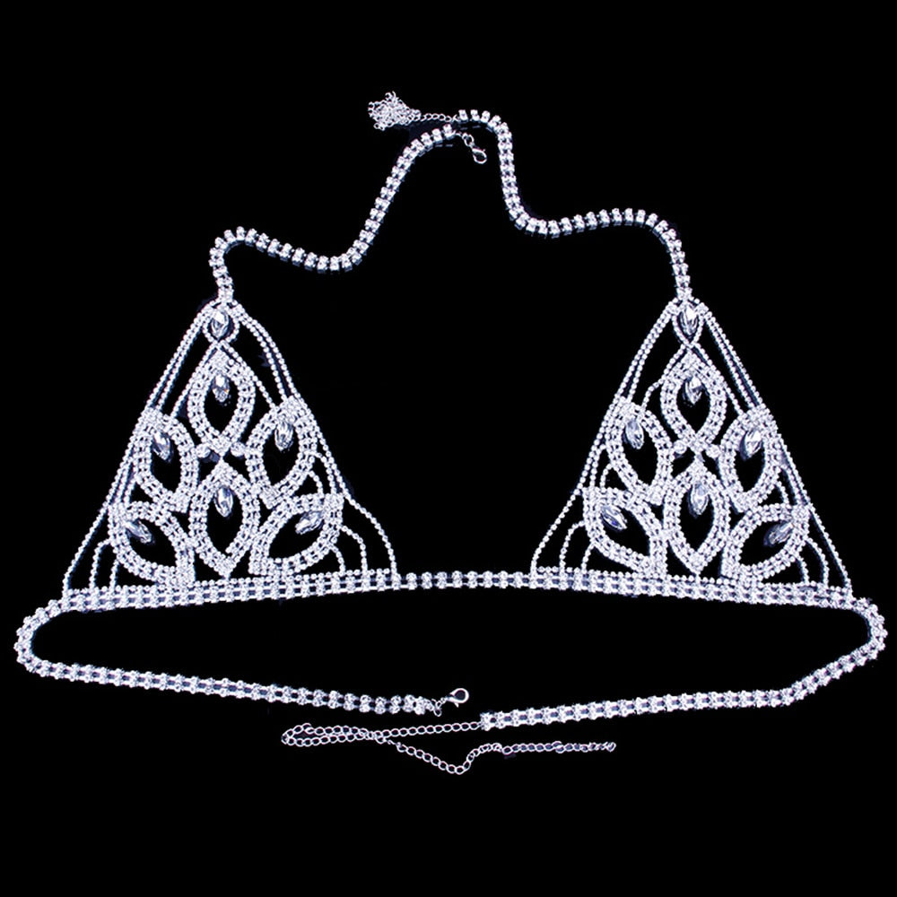 Crystal Chain Bra