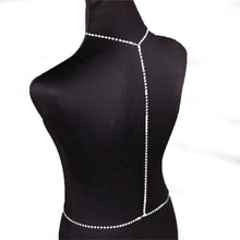 Load image into Gallery viewer, Back Rhinestone Body Harness - Crystall&#39;s Sirens