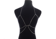 Load image into Gallery viewer, Rhinestone Layered Chain Bra - Crystall&#39;s Sirens